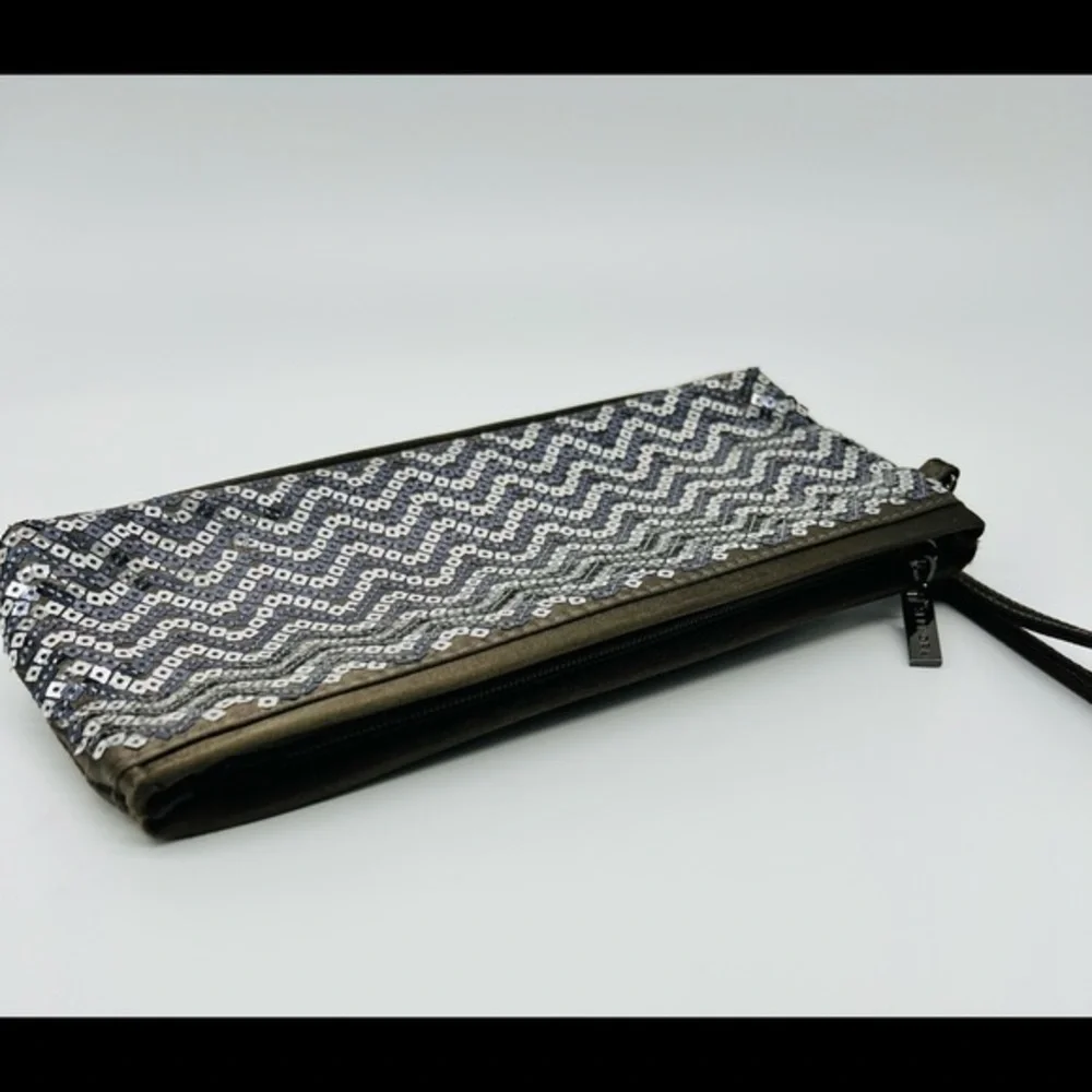 Sephora sequins make up bag, wristlet/ clutch